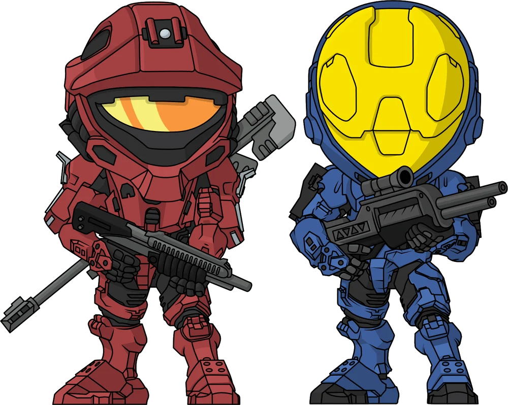 Halo: Red vs Blue Serialized Vinyl Figure #6 Toys & Games Youtooz
