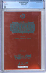 Absolute Batman: #1 [Rachta Lin CGC 9.6 NYCC Foil Edition CVR B] 2024 Comics DC Comics