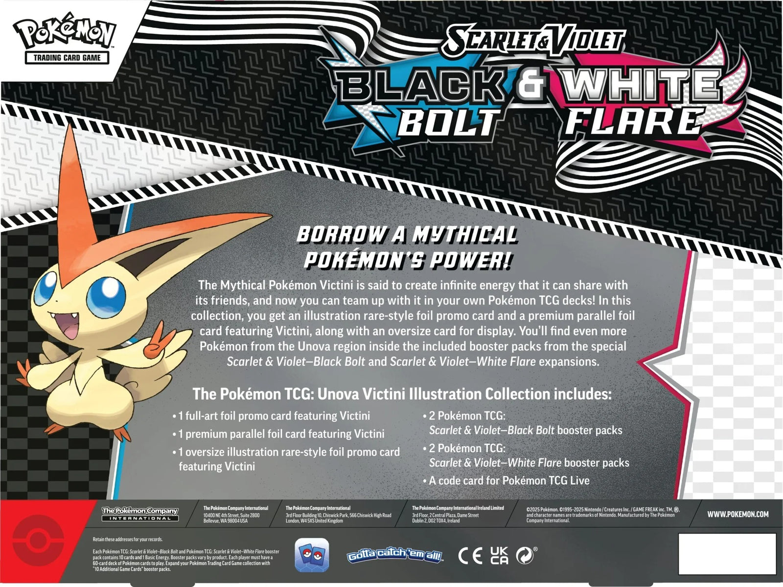 Pokemon TCG: Scarlet & Violet - Unova Victini Illustration Collection Card Game Pokemon