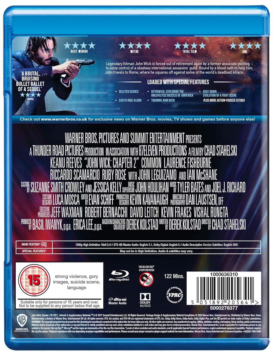 John Wick Chapter 2 [Blu-Ray] Blu-Ray Movie Warner Bros.   