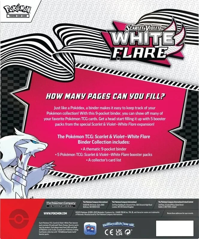 Pokemon TCG: Scarlet & Violet - White Flare Binder Collection Card Game Pokemon
