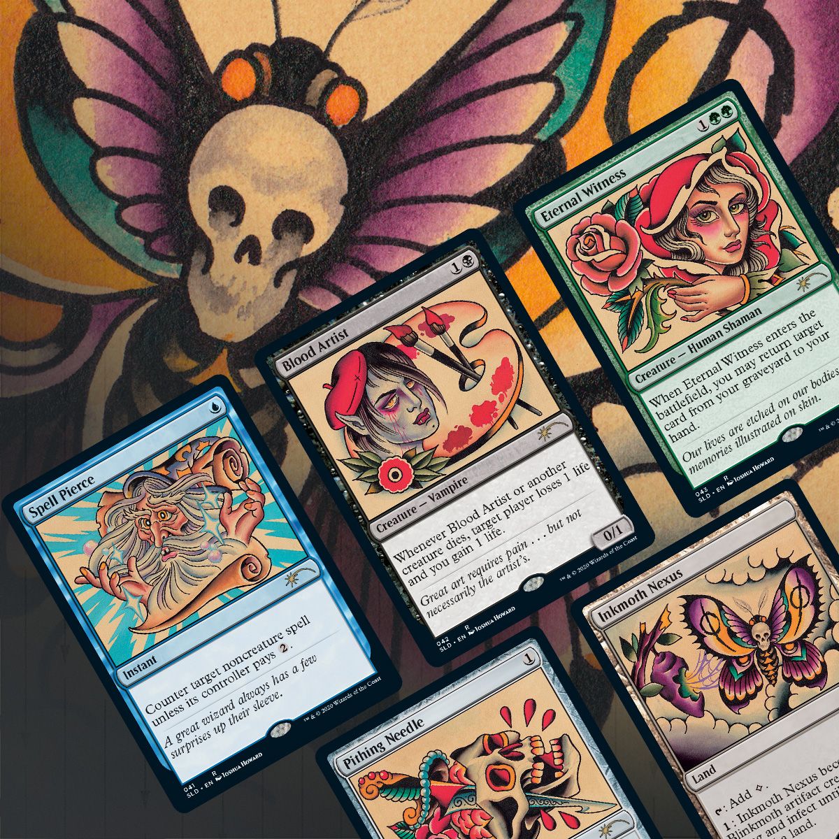 Magic: The Gathering TCG: Secret Lair Drop Series - Full Sleeves: The Tattoo Pack Card Game Wizards of the Coast