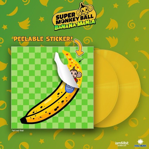 Super Monkey Ball: Banana Mania 2xLP Banana Yellow Vinyl Soundtrack [Audio Vinyl] Audio CD/Vinyl iam8bit
