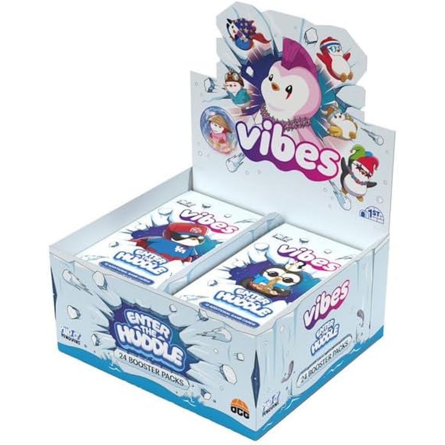 Vibes Pudgy Penguins TCG: Enter the Huddle 1st Edition Booster Box - 24 Packs Card Game Pudgy Penguins