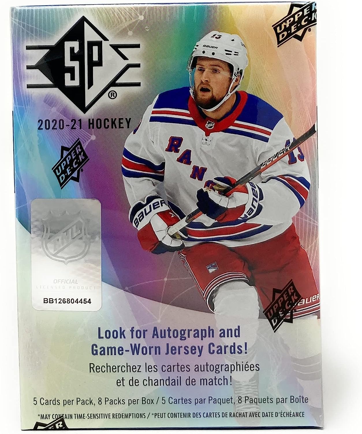 Upper Deck: 2020-21 SP Hockey Blaster Box - 8 Packs Card Game Upper Deck