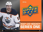 Upper Deck: 2021-22 Series 1 Hockey Blaster Box - 6 Packs + 1 Bonus Pack Card Game Upper Deck