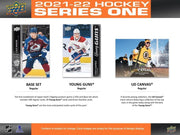 Upper Deck: 2021-22 Series 1 Hockey Blaster Box - 6 Packs + 1 Bonus Pack Card Game Upper Deck