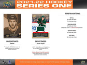 Upper Deck: 2021-22 Series 1 Hockey Blaster Box - 6 Packs + 1 Bonus Pack Card Game Upper Deck