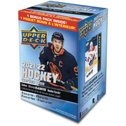 Upper Deck: 2021-22 Series 1 Hockey Blaster Box - 6 Packs + 1 Bonus Pack Card Game Upper Deck