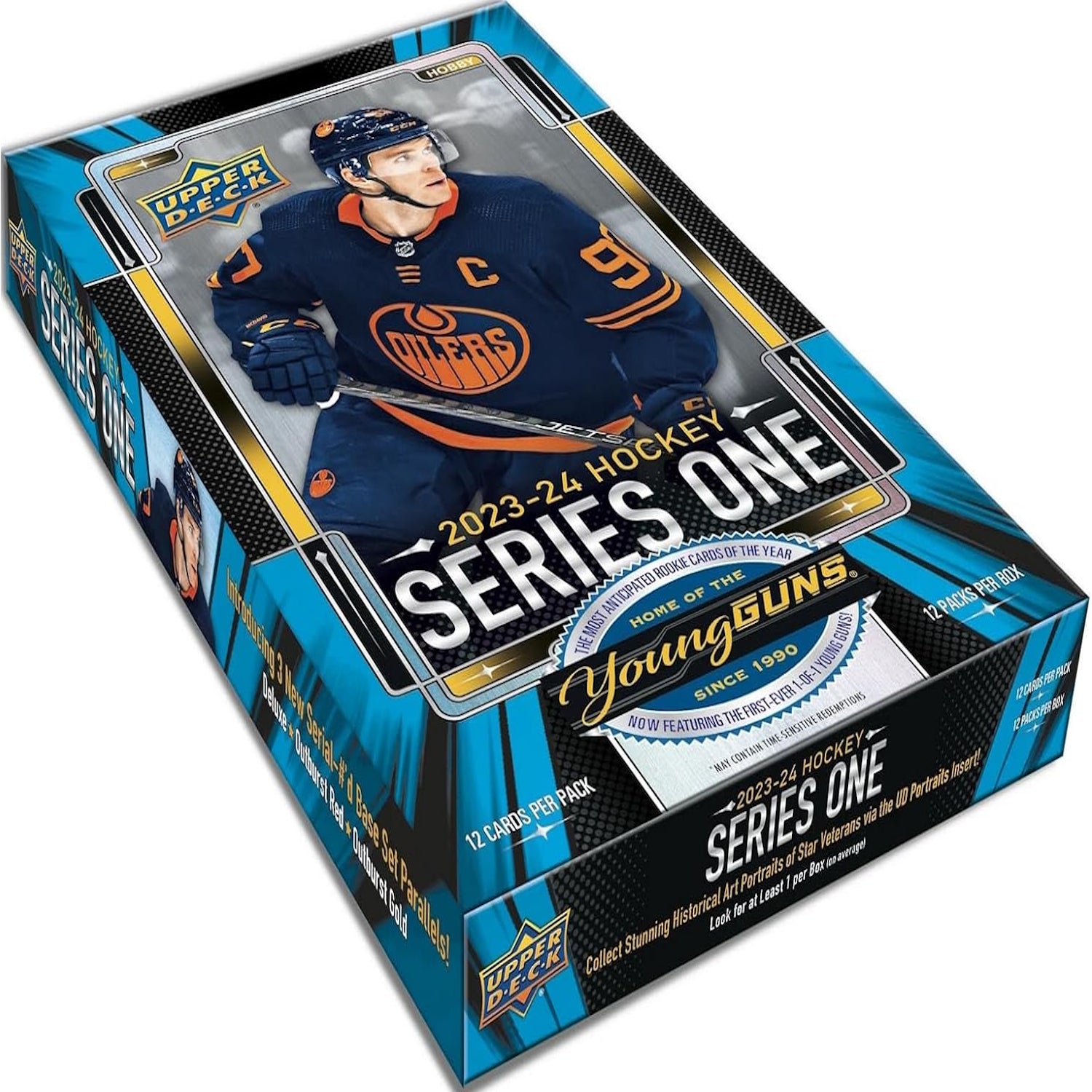 Upper Deck: 2023-24 Series 1 Hockey Hobby Box - 12 Packs Card Game Upper Deck
