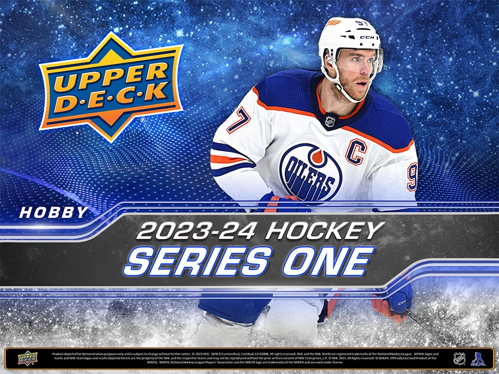 Upper Deck: 2023-24 Series 1 Hockey Hobby Box - 12 Packs Card Game Upper Deck