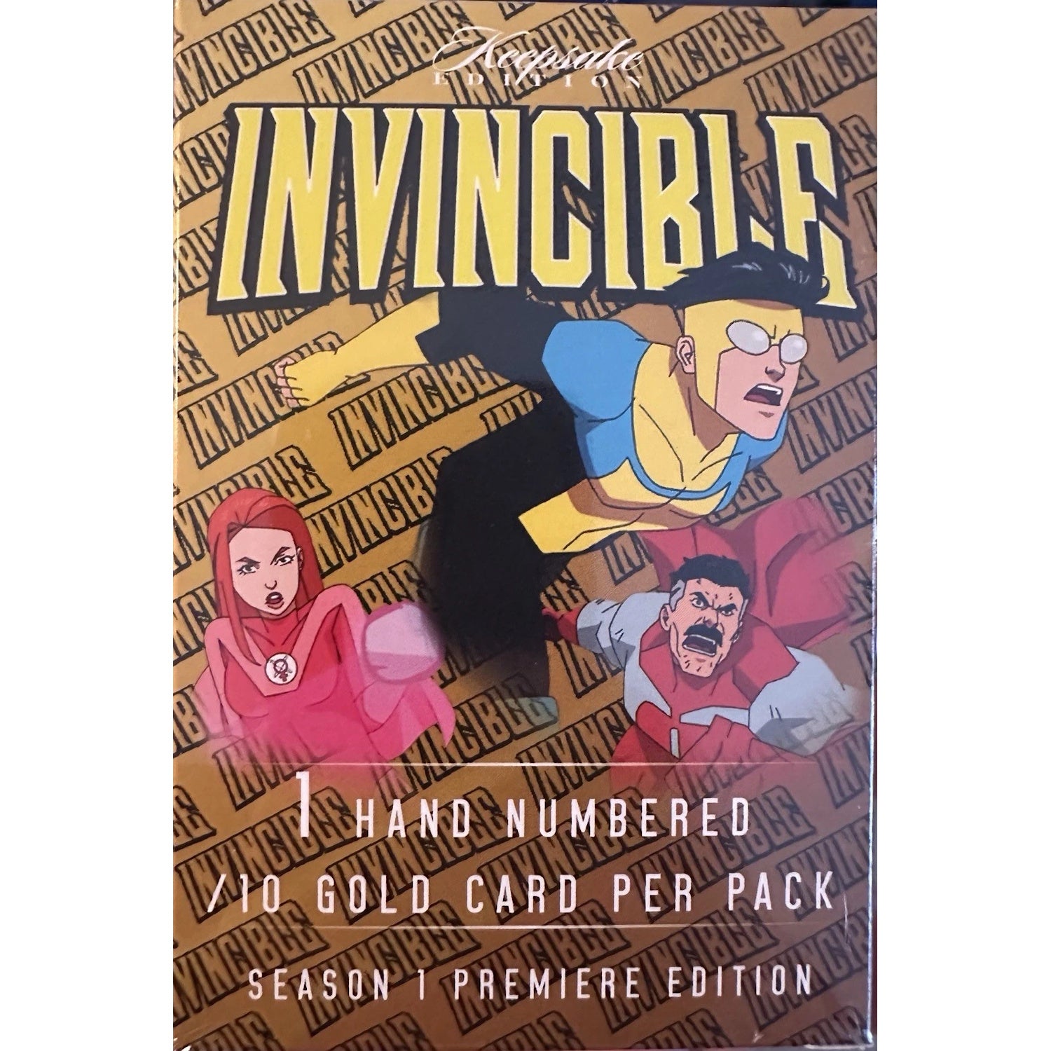 Keepsake: Invincible Season 1 Premiere Edition Gold /10 Mystery Box (1 Card) Memorabilia Keepsake