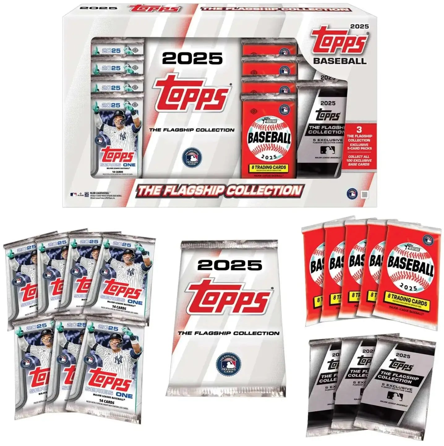 Topps: 2025 Baseball: The Flagship Collection - 15 Booster Packs Card Game Topps