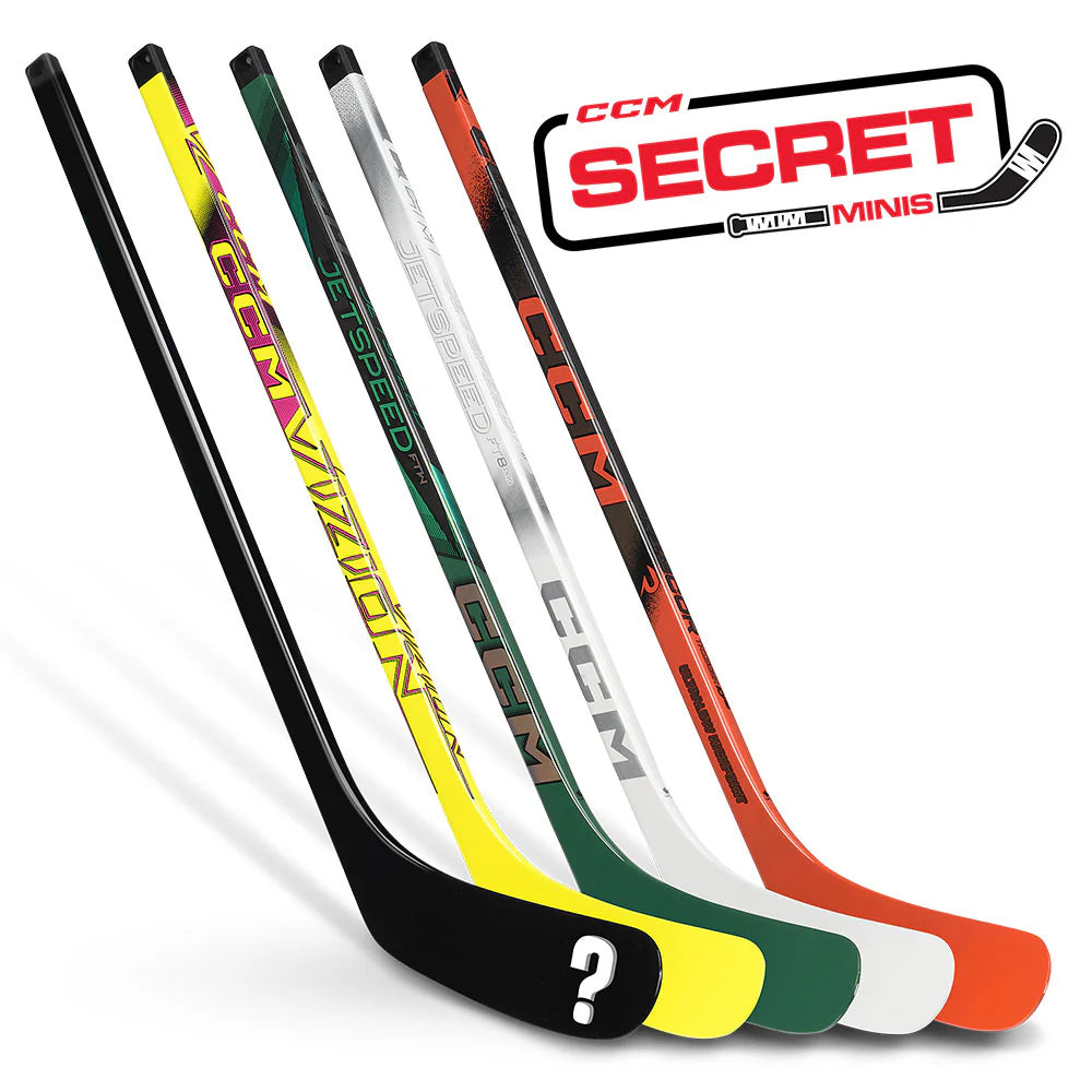 CCM Secret Mini Hockey Sticks 2025 (Left Hand) - 1 Random Stick Sports & Outdoors CCM