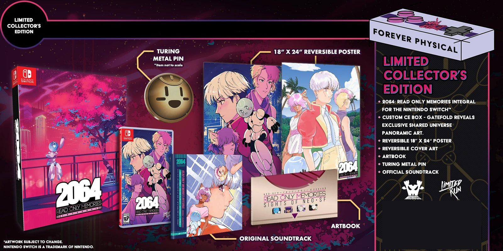 2064: Read Only Memories INTEGRAL - Collector's Edition - Limited Run #054 [Nintendo Switch] Nintendo Switch Video Game Limited Run Games