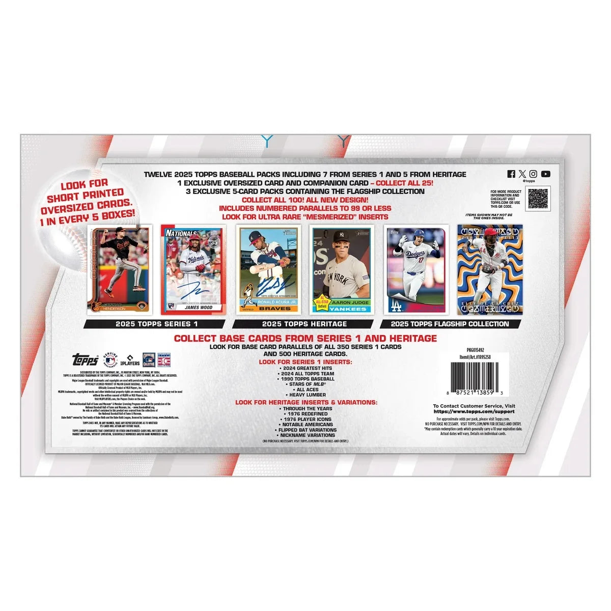 Topps: 2025 Baseball: The Flagship Collection - 15 Booster Packs Card Game Topps