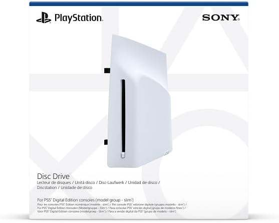 Sony Disc Drive for PS5 Digital Edition & Pro Consoles [PlayStation 5 Model Group Slim] PlayStation 5 Accessories Sony