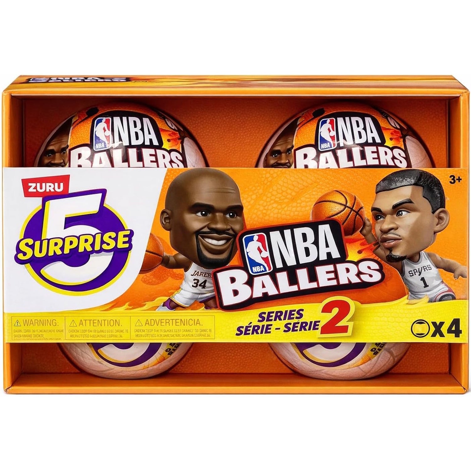 5 Surprise Mini Brands!: NBA Ballers Series 2 - Exclusive Mystery 4-Pack Toys & Games Zuru