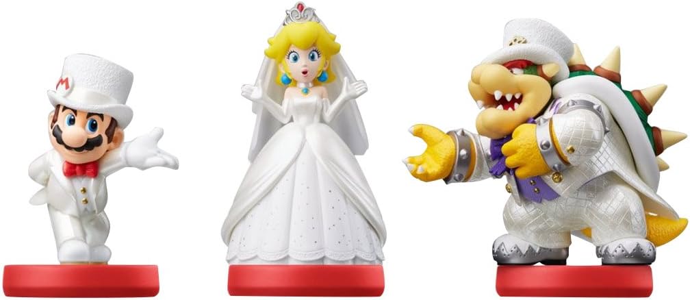 Mario & Peach & Bowser Amiibo Wedding Outfit Triple Pack - Super Mario Odyssey Series [Nintendo] Nintendo Accessories Nintendo