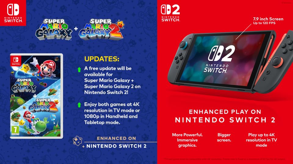 Super Mario Galaxy 1 + Super Mario Galaxy 2 [Nintendo Switch] Nintendo Switch Video Game Nintendo