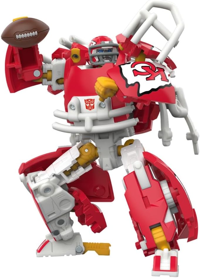 Transformers NFL Football: Kansas City Chiefs KC-59 Robot to Helmet Toys & Games Hasbro