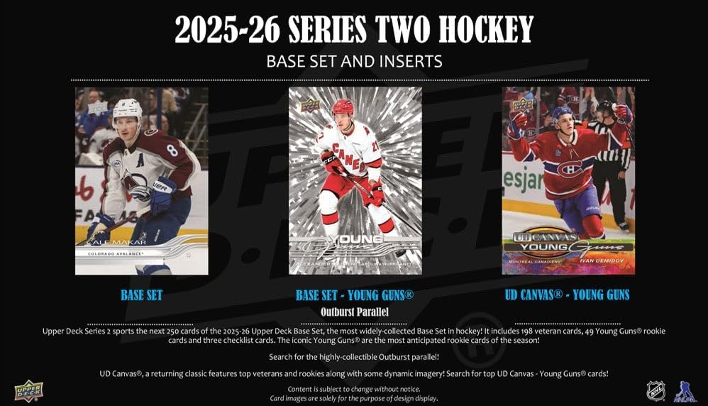 Upper Deck: 2025-26 Series 2 Hockey Tin Sports Cards Upper Deck