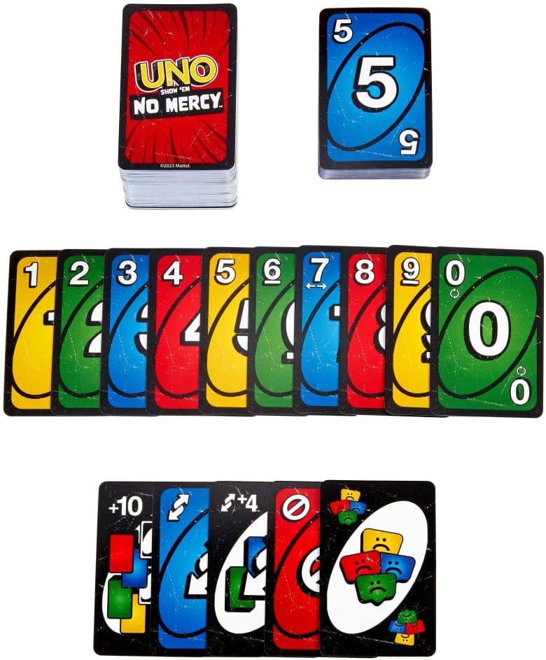 UNO: Show' Em No Mercy Card Game Board Game Mattel