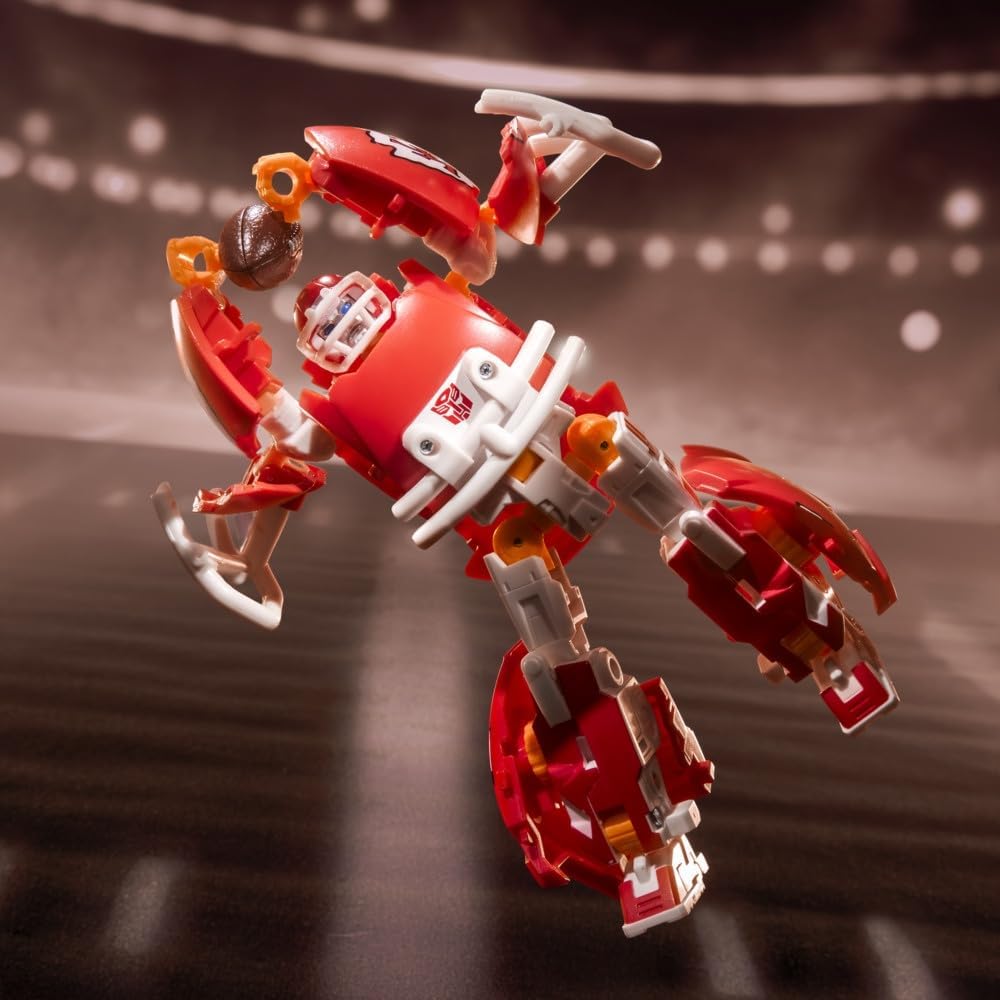 Transformers NFL Football: Kansas City Chiefs KC-59 Robot to Helmet Toys & Games Hasbro