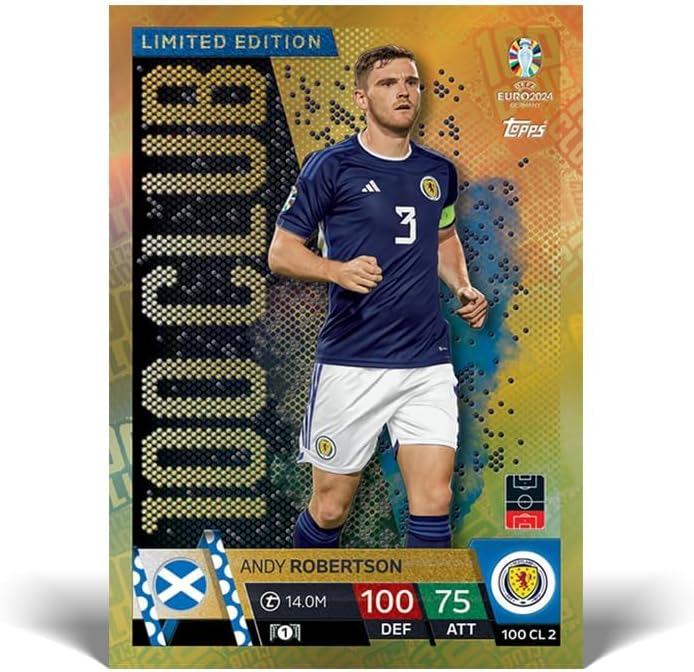 Topps: 2024 Match Attax Official Licensed Euro Booster Box - 36 Packs Card Game Topps