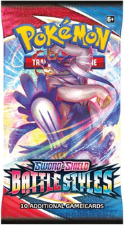 Pokemon TCG: Sword & Shield Battle Styles Sleeved Booster Pack Card Game Pokemon