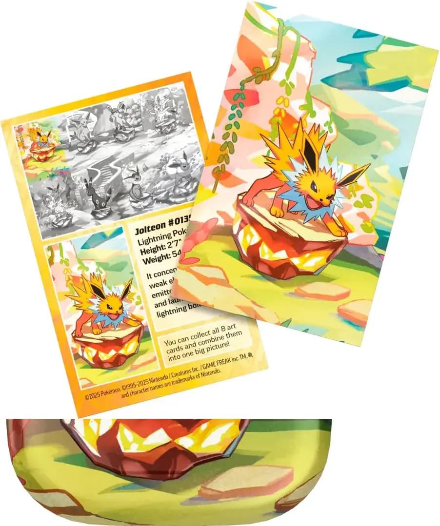 Pokemon TCG: Scarlet & Violet Prismatic Evolutions Mini Tin Display Box - 8 Tins Card Game Pokemon