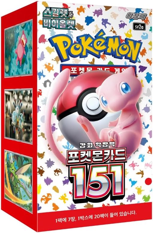 Pokemon TCG: Scarlet & Violet 151 Booster Box [KOR] - 20 Packs Card Game Pokemon