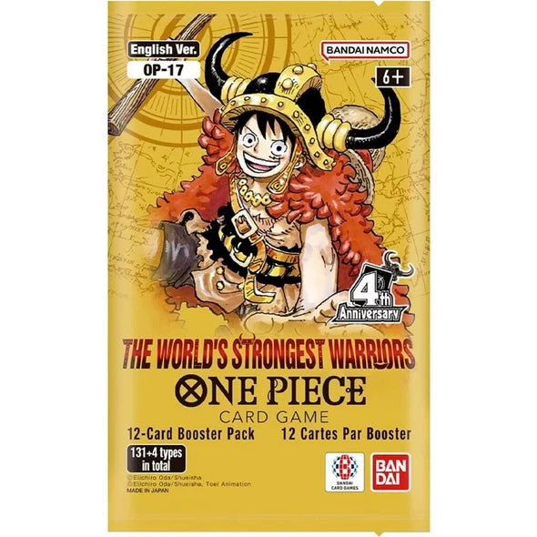 One Piece TCG: The World's Strongest Warriors OP-17 Booster Box - 24 Packs Card Game Bandai Namco