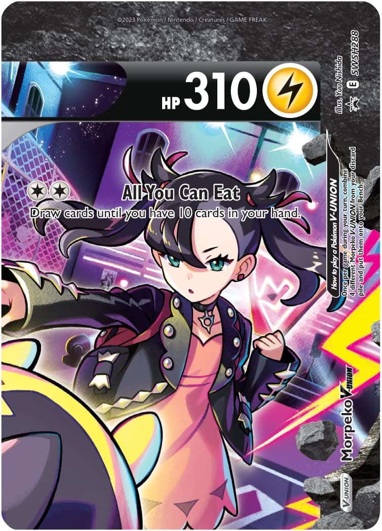 Pokemon TCG: Crown Zenith Premium Playmat Collection Box - Morpeko V-Union Card Game Pokemon