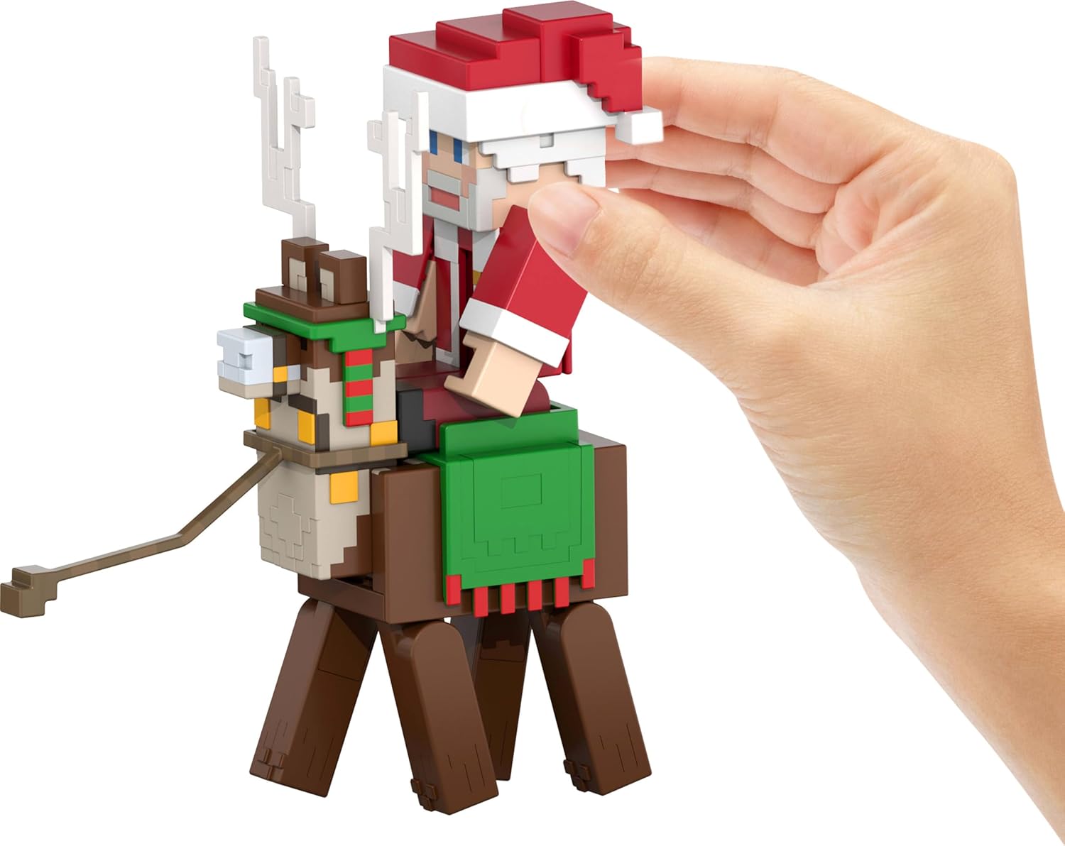 Minecraft: Advent Calendar - 24 Surprises, Santa & 17 Accessories & 4 Stickers Toys & Games Mattel