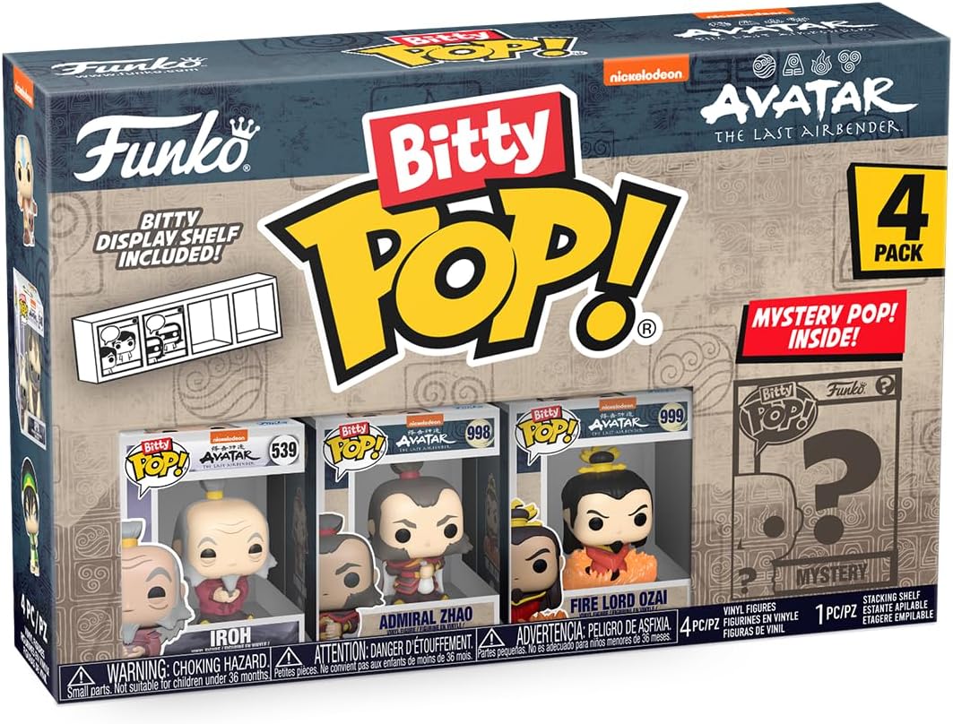 Funko Bitty Pop!: 4 Pack - Avatar the Last Airbender - Iroh & Zhao & Ozai & More Toys & Games Funko