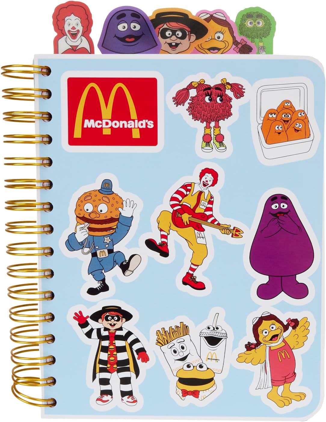 Loungefly McDonald's Characters - Spiral Tab Stationery Journal Notebook Memorabilia Loungefly