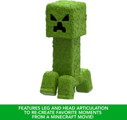 A Minecraft Movie: Creeper - 12" Large Scale Action Posable Figure Toys & Games Mattel