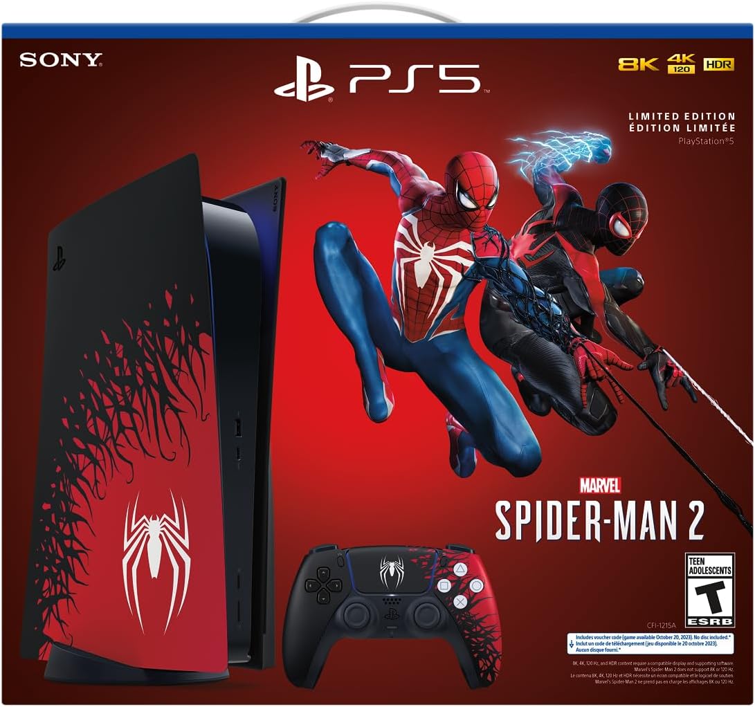 Sony PlayStation 5 PS5 Console - Marvel’s Spider-Man 2 Limited Edition System PlayStation 5 Hardware Sony