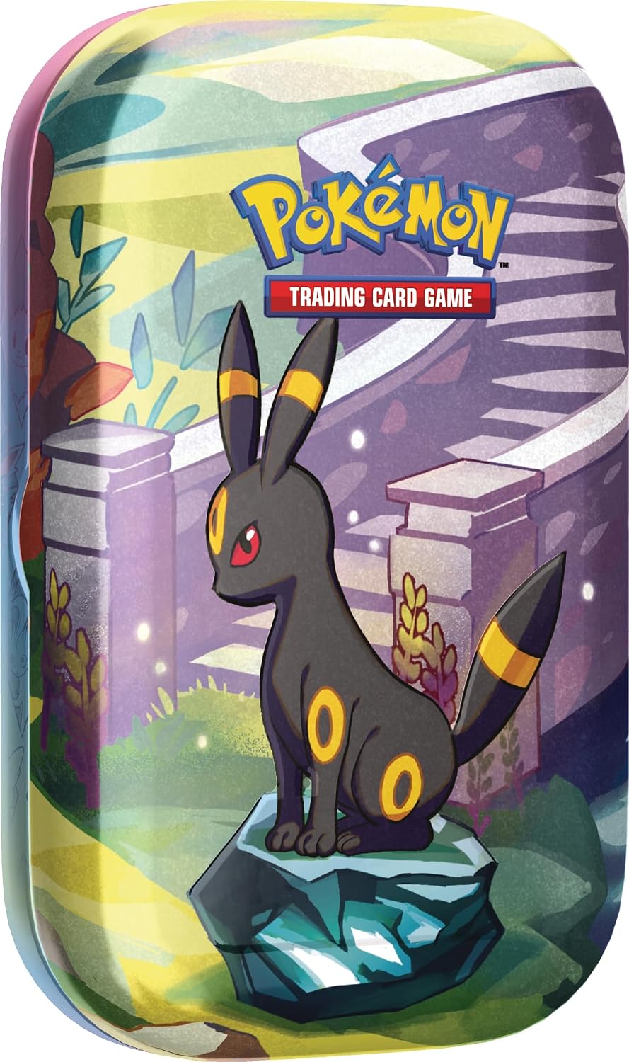 Pokemon TCG: Scarlet & Violet Prismatic Evolutions Mini Tin Display Box - 8 Tins Card Game Pokemon