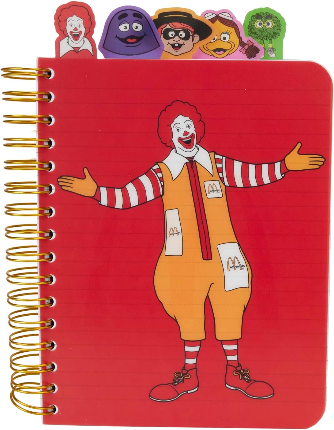 Loungefly McDonald's Characters - Spiral Tab Stationery Journal Notebook Memorabilia Loungefly