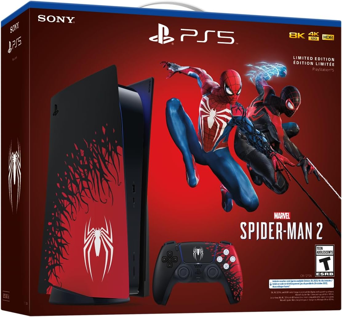 Sony PlayStation 5 PS5 Console - Marvel’s Spider-Man 2 Limited Edition System PlayStation 5 Hardware Sony