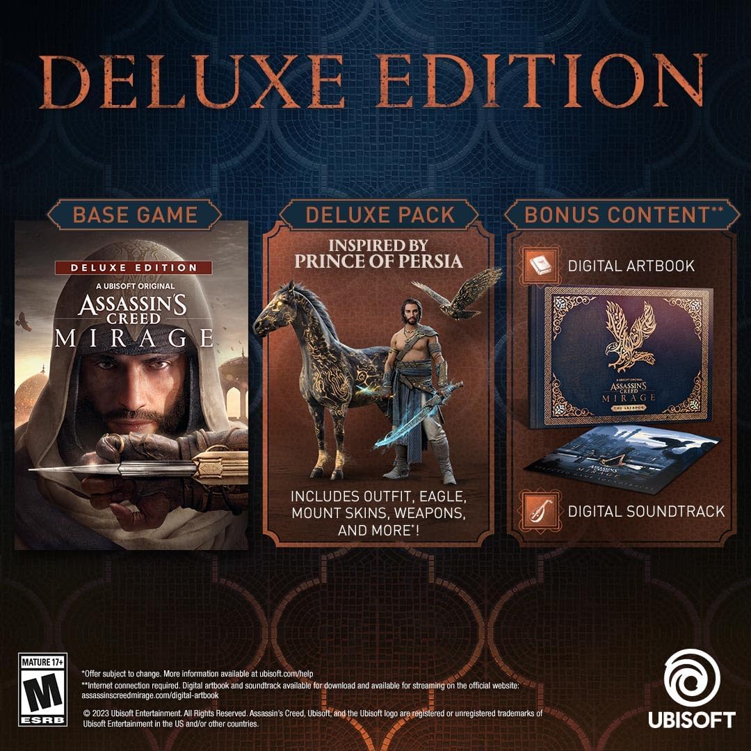 Assassin's Creed: Mirage - Deluxe Edition [Xbox One & Xbox Series X] Xbox ONE / Xbox Series X Video Game Ubisoft