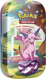 Pokemon TCG: Scarlet & Violet Prismatic Evolutions Mini Tin Display Box - 8 Tins Card Game Pokemon