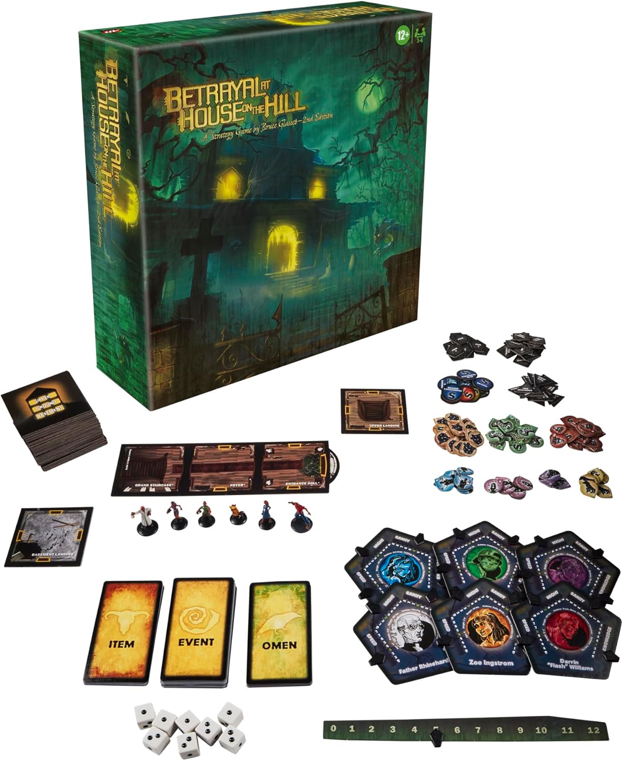 Betrayal at House on the Hill - 2nd Edition [Board Game, 3-6 Players] Board Game Avalon Hill Games