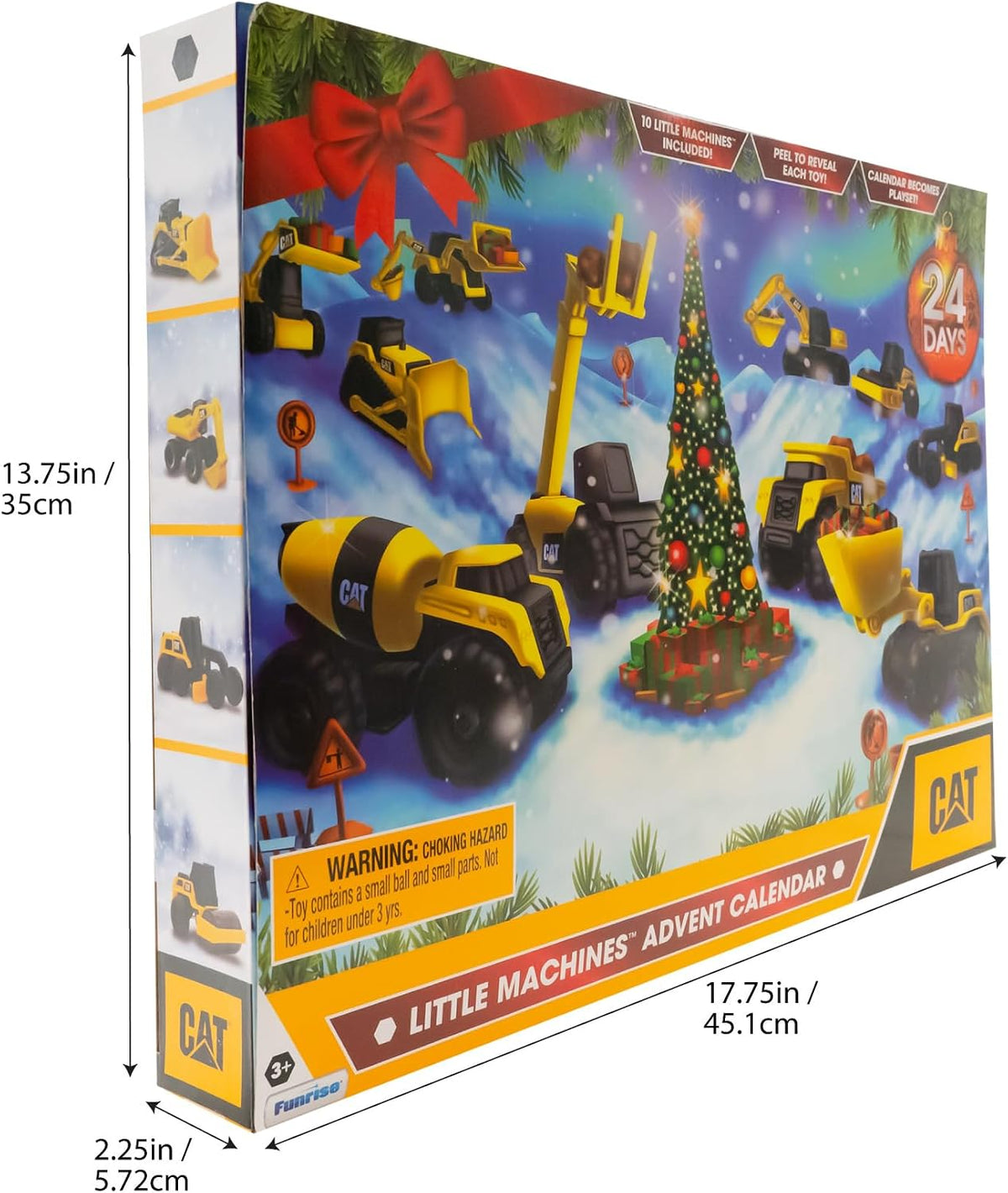 CAT Construction Toys Little Machines Advent Calendar 24 Days Toy - Advent Calendar Funrise