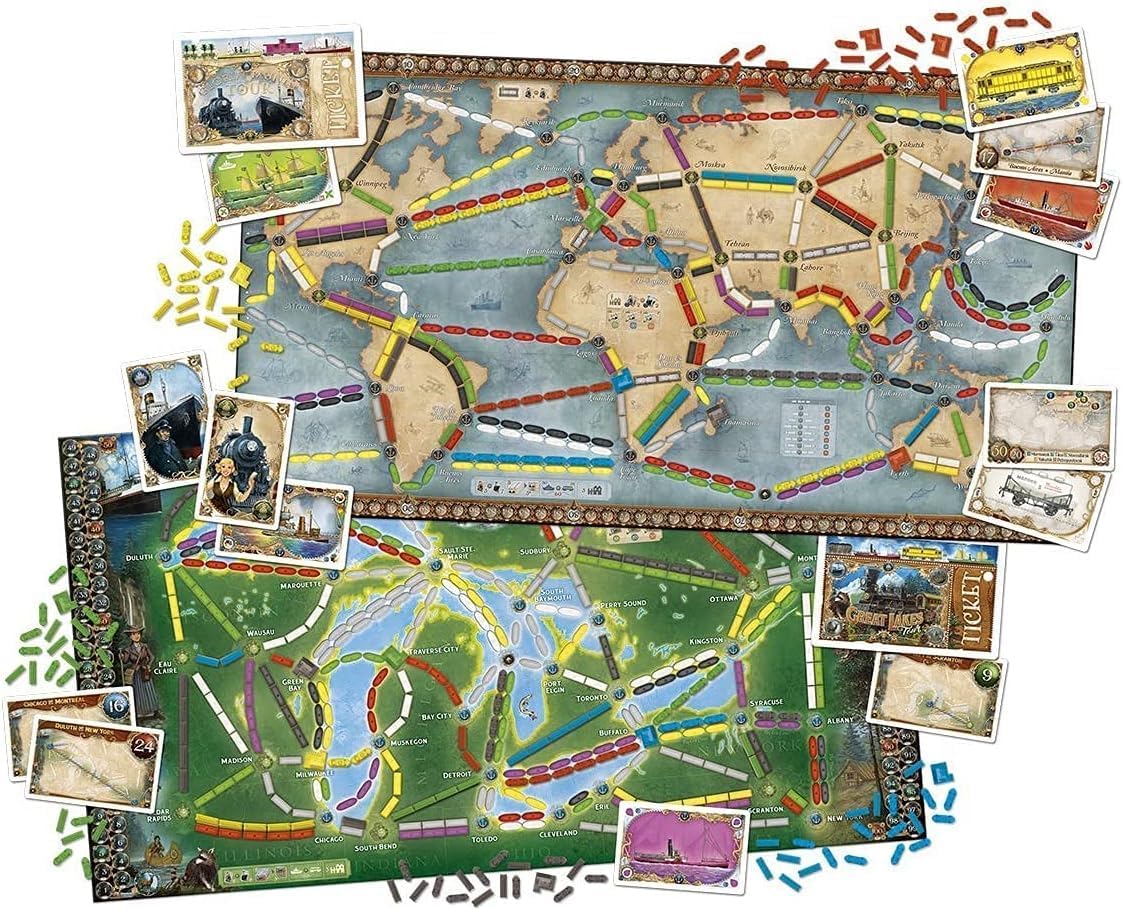 Ticket to Ride: Rails & Sails [Board Game, 2-5 Players] Board Game Days of Wonder