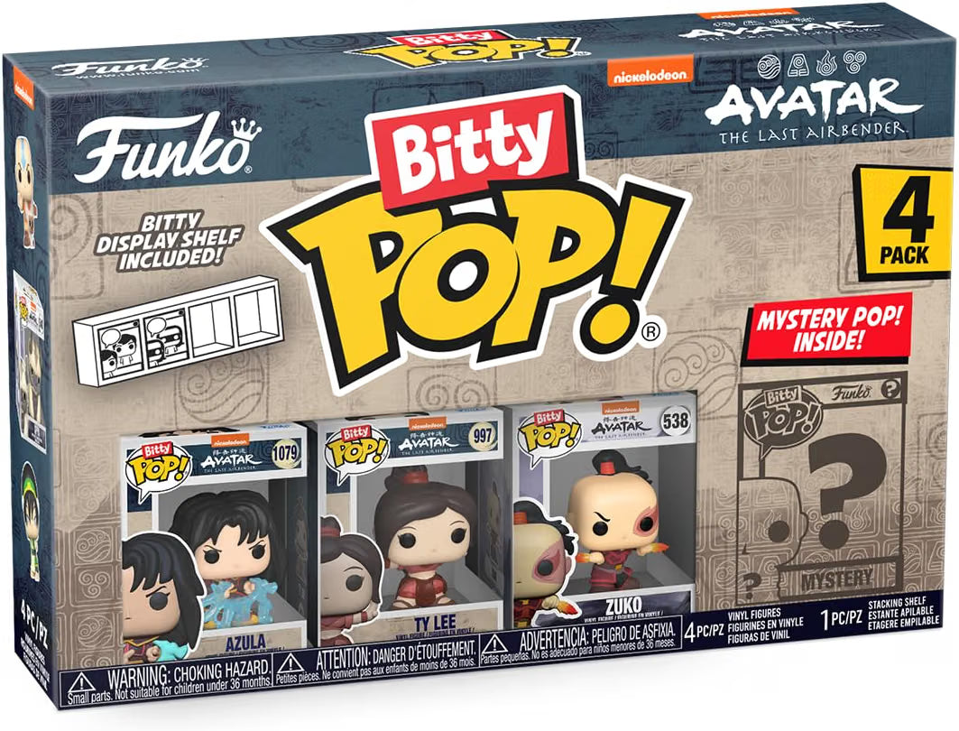 Funko Bitty POP! 4 Pack: Avatar: The Last Airbender - Azula, Ty Lee, Zuko, More Toys & Games Funko