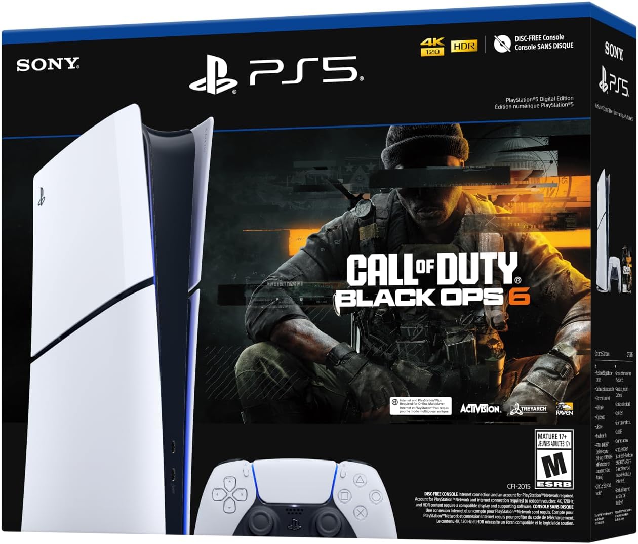 PlayStation 5 Slim System Console 1TB: Call of Duty Black Ops 6 Bundle Digital Edition [PlayStation 5 System] Playstation 5 Hardware Sony
