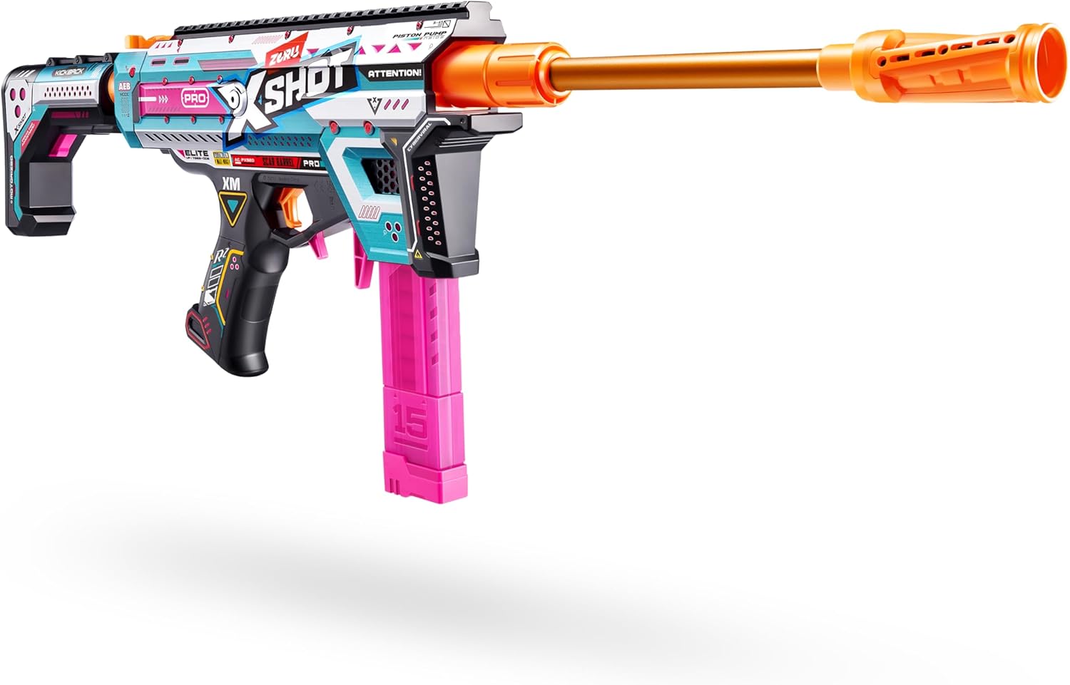 XSHOT Pro Motorized Piston Pump AEB Toy Motorized 40 Darts Air Pocket Blaster Toys & Games Zuru
